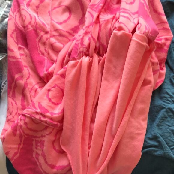 Soybu Circle Print Racerback Pink Dress with Built in Bra Women's Size Small - Picture 9 of 9